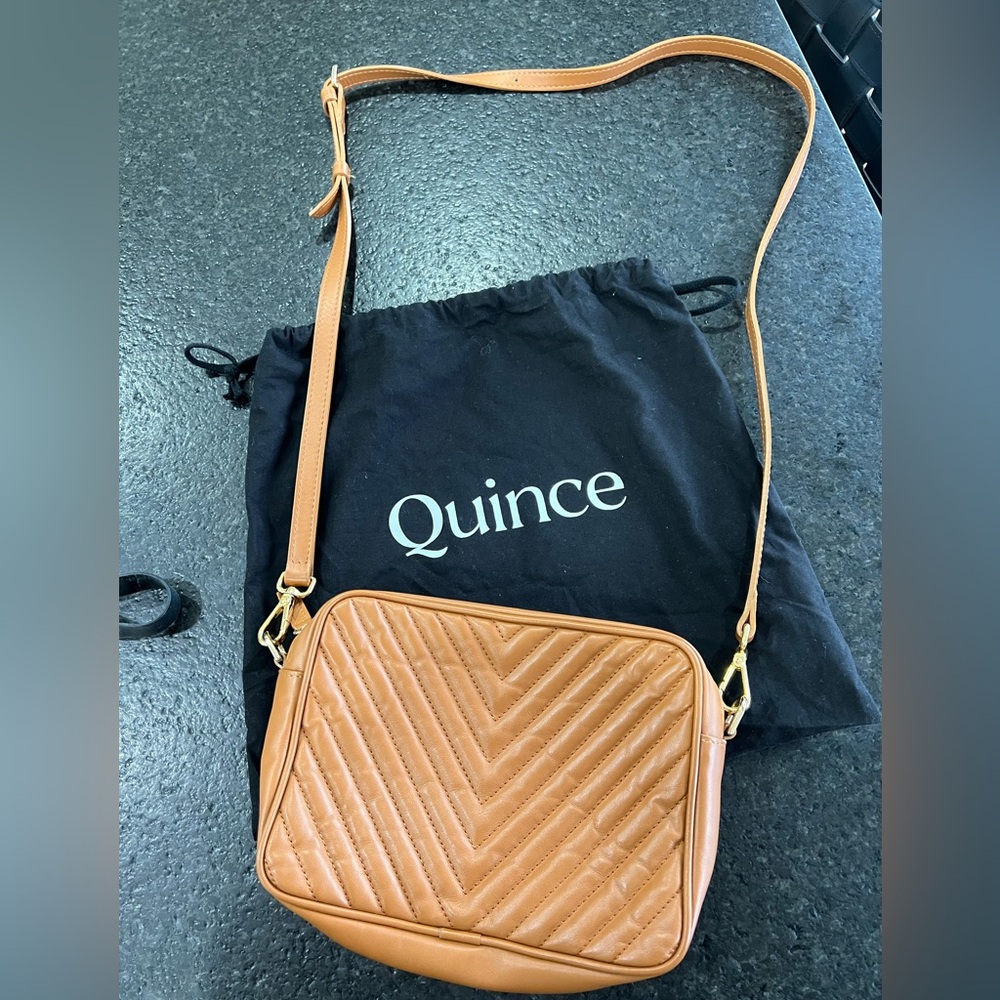 Quince leather crossbody